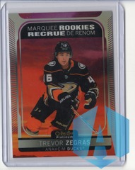 2021-22 O-Pee-Chee Platinum Trevor Zegras #203 Marquee Rookie Sunset Anaheim Ducks